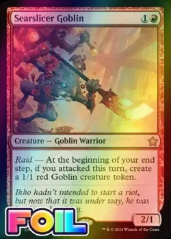 Searslicer Goblin FDN Foundations MTG 93 FOIL RARE M/NM - Image 1