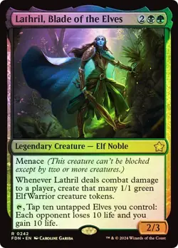 Lathril, Blade of the Elves *Foil* - FDN - NM - Magic The Gathering - MTG - Image 1