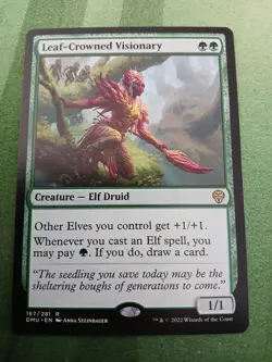 Leaf-Crowned Visionary - DMU - NM - MTG - Image 1