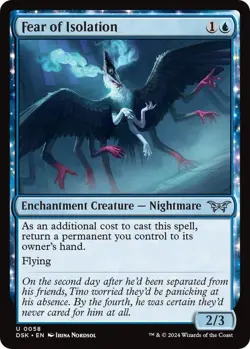 Fear of Isolation MTG DSK 0058 Uncommon NM - Image 1