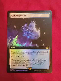Glacial Fortress (Extended Art), Doctor Who, Magic the Gathering, FOIL (501) - Image 1