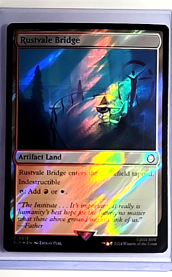 2024 MTG Magic The Gathering PIP Fallout Surge Foil #813 Rustvale Bridge - Image 1