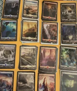 MTG Full Art Basic Lands Lot - Island, Plains, Mountain, Swamp & Forest 2009 - Image 1