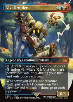 Mint/Near-Mint, English - 1 x MTG Vivi Ornitier - Borderless Final Fantasy - Image 1
