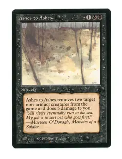 Ashes to Ashes - Magic the Gathering - MTG - The Dark - Image 1