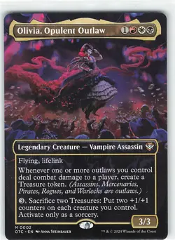 MTG - Olivia, Opulent Outlaw (Borderless) -Outlaws of Thunder Junction - NM - Image 1