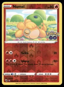Numel (Peelable Ditto) 013/078 Pokemon GO Reverse Holo Near Mint NM - Image 1
