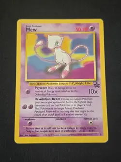 Mew 8 Black Star Promo WOTC Vintage 2000 Pokemon TCG Light Played - Image 1