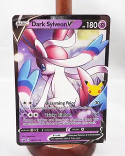 Pokemon 25th Anniversary Celebration Dark Sylveon V Promo SWSH134 NM - Image 1