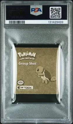 1999 POKEMON STICKERS SERIES 1 RARE GOLD STICKERS #R14 GROUP SHOT PSA 8 - Image 2