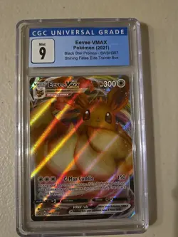 2021 Pokemon Eevee Vmax Black Star Promos Swsh087 Shining Fates Elite -CGC 9- - Image 1