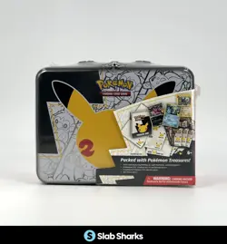 POKEMON TCG CELEBRATIONS TREASURES LUNCH BOX SEALED TIN - Image 1