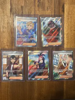 Lot Of 5 Full Art Pokemon Trainers Pokemon TCG - Image 1