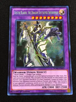 Yugioh Buster Blader The Dragon Destroyer Swordsman BOSH-EN045 1st Secret (NM) - Image 1