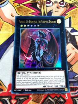Number 24: Dragulas Vampiric Dragon dlcs-en118 1st Ed (NM+) Ultra Rare Yu-Gi-Oh! - Image 1