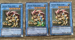 Yugioh Super War Lion Near Mint Premium Pack 3x Playset Collectible PP02-EN001 - Image 1