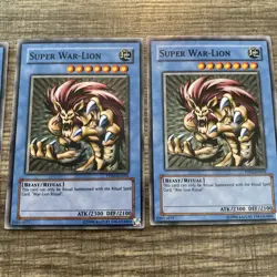 Yugioh Super War Lion Near Mint Premium Pack 3x Playset Collectible PP02-EN001 - Image 3