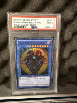 Magician of Black Chaos YGLD-ENC01 1st Edition PSA 8 - Image 1