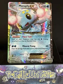 Pokemon Card Manaphy EX 32/122 XY Breakpoint Holo Rare NM - Image 1
