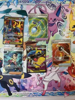 Pokemon Mega Evolution Phantasmal Flames Full Art & Double Rare & EX Card Bundle - Image 1