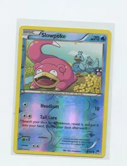 2015 English Pokemon Trading Card XY Breakpoint Reverse Holo 019 Slowpoke - Image 1