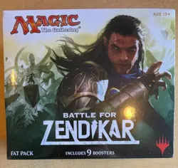 Magic the Gathering Battle for Zendikar Fat Pack 9 Booster Bundle Box - Image 1