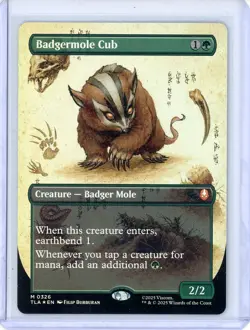 2025 MTG Avatar Badgermole Cub The Last Airbender Borderless B983 - Image 1
