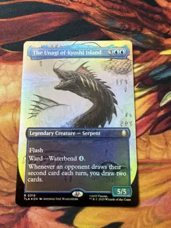 Mint/Near-Mint, English - 1 x MTG The Unagi of Kyoshi Island - Foil - Borderless - Image 1