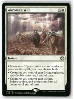 Akroma's Will Commander: the Lost Caverns of Ixalan Regular - Image 1