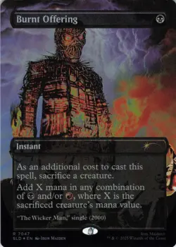 MTG Burnt Offering (Rainbow) (7047) | NM Foil | Secret Lair Iron Maiden {SLD} - Image 2