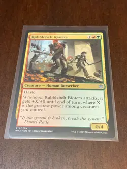 Magic the Gathering War of the Spark Rubblebelt Rioters - Image 1