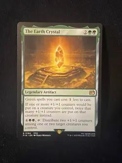 The Earth Crystal 0184 Rare Final Fantasy Magic The Gathering 184 MTG NM FIN EN - Image 1