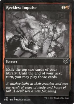 MTG Magic the Gathering Reckless Impulse 441/633 Innistrad Double Feature NM - Image 1