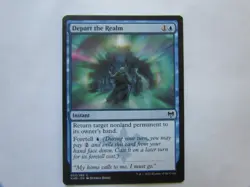Depart the Realm x4 4x, Kaldheim Blue MTG common - Image 2