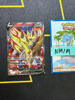 Pokemon Card Zamazenta V Sword & Shield Base Set Full Art 196/202 254 💎NM 💎 - Image 1