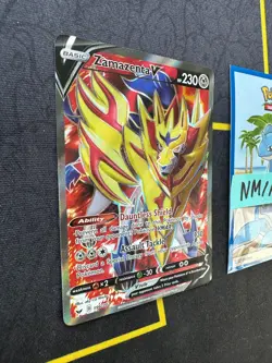 Pokemon Card Zamazenta V Sword & Shield Base Set Full Art 196/202 254 💎NM 💎 - Image 3