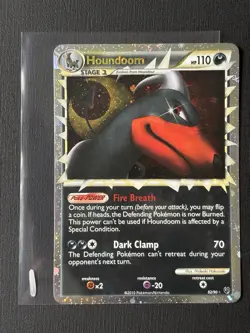 Pokemon Houndoom Prime 82/90 HGSS Undaunted Holo Rare Card (EXCELLENT - LP) - Image 2