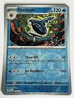 Sharpedo 043 / 162 Pokemon SV Temporal Forces 2024 Near Mint Reverse Holo - Image 4