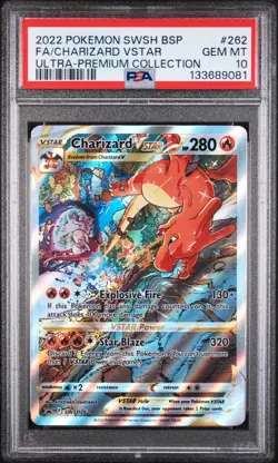 Pokemon Charizard Vstar Premium Collection SWSH262 Graded Card PSA 10 - Image 1