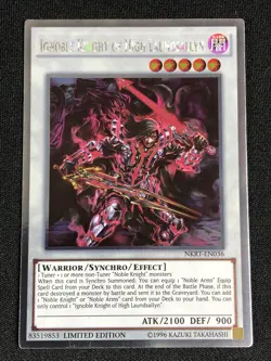 YUGIOH IGNOBLE KNIGHT OF HIGH LAUNDSALLYN NKRT-EN036 PLATINUM NM - Image 1