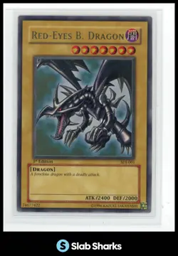 2003 YU-GI-OH! STARTER DECK JOEY 1ST EDITION #SDJ-001 RED-EYES B. DRAGON - Image 1