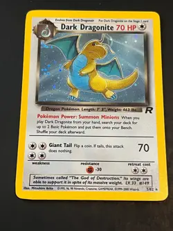 Dark Dragonite 5/82 Team Rocket Holo - LP - Pokemon Card - Vintage - Image 2