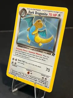 Dark Dragonite 5/82 Team Rocket Holo - LP - Pokemon Card - Vintage - Image 4