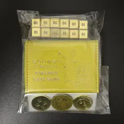 Pikachu Gold Card Case Japanese Pokemon Coin 25th Anniversary Exclusive Sealed - Image 1