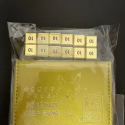 Pikachu Gold Card Case Japanese Pokemon Coin 25th Anniversary Exclusive Sealed - Image 3