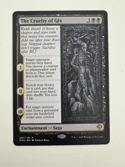 The Cruelty of Gix MTG Magic the Gathering Card NM Near Mint DMU - Image 1