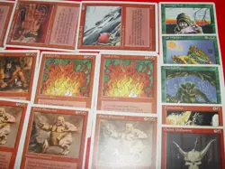 MTG 16x 4th edition chronicles red green stone giant magic cards - Image 2