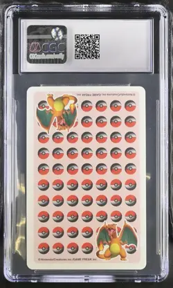 Pokemon Playing Cards 1998 Japanese Red 3D Four Of Clubs CGC 8.5 *POP 4!* - Image 2