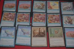 MTG 15x Mercadian Masques balloon peddler playset blue magic card lot MP - Image 1