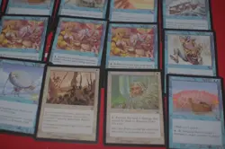 MTG 15x Mercadian Masques balloon peddler playset blue magic card lot MP - Image 3